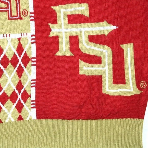 Florida State Seminoles‎ FSU NCAA Klew Sweater Gold Red L Large - Picture 11 of 12